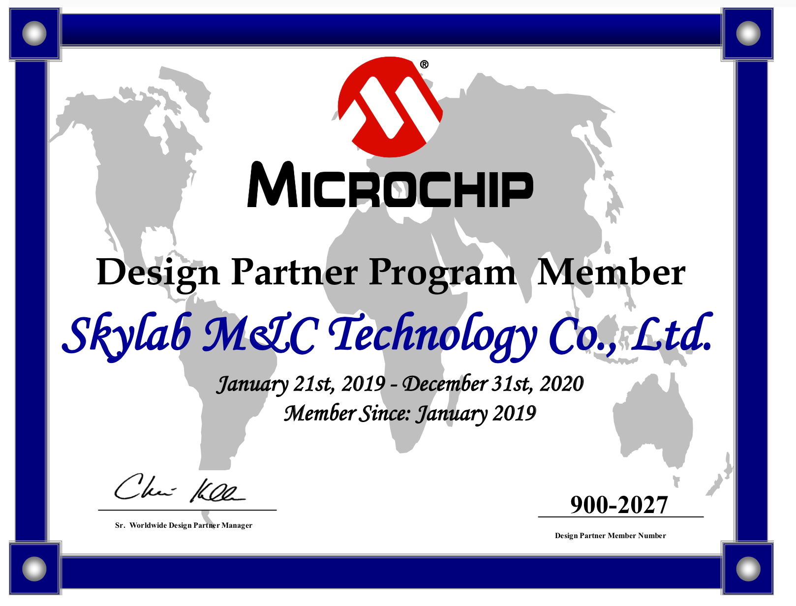 热烈祝贺SKYLAB成为Microchip设计合作伙伴