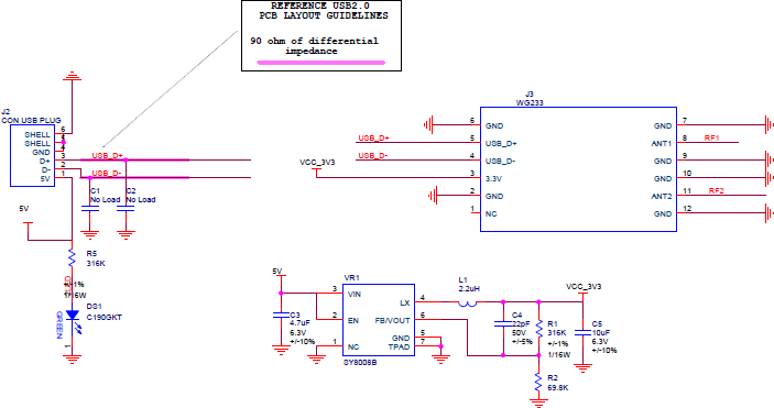 WG233参考设计电路图