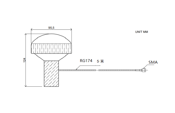 天线尺寸结构图 天线尺寸结构图