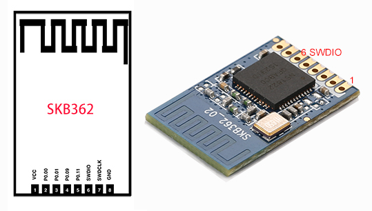 蓝牙模块SKB362引脚图与实物图